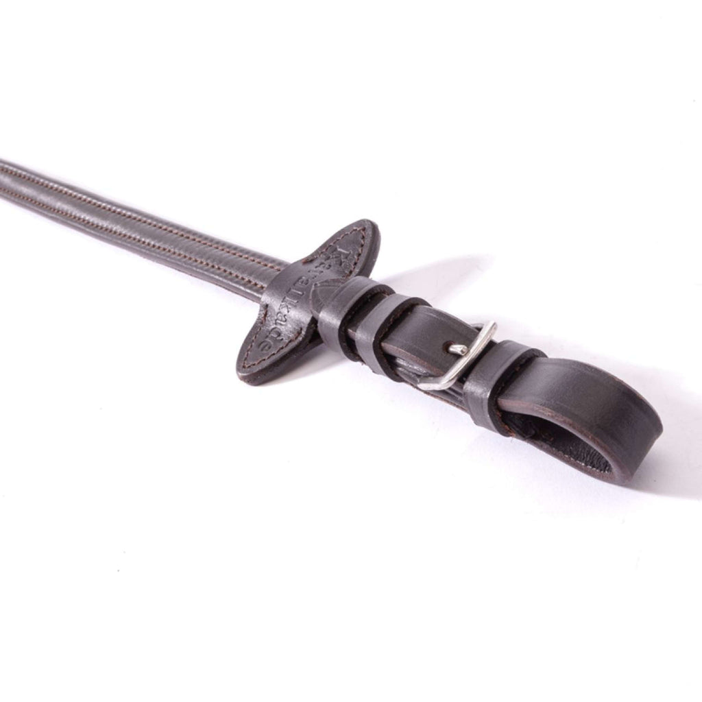 Kavalkade Rênes Cuir Doux Étroit Marron