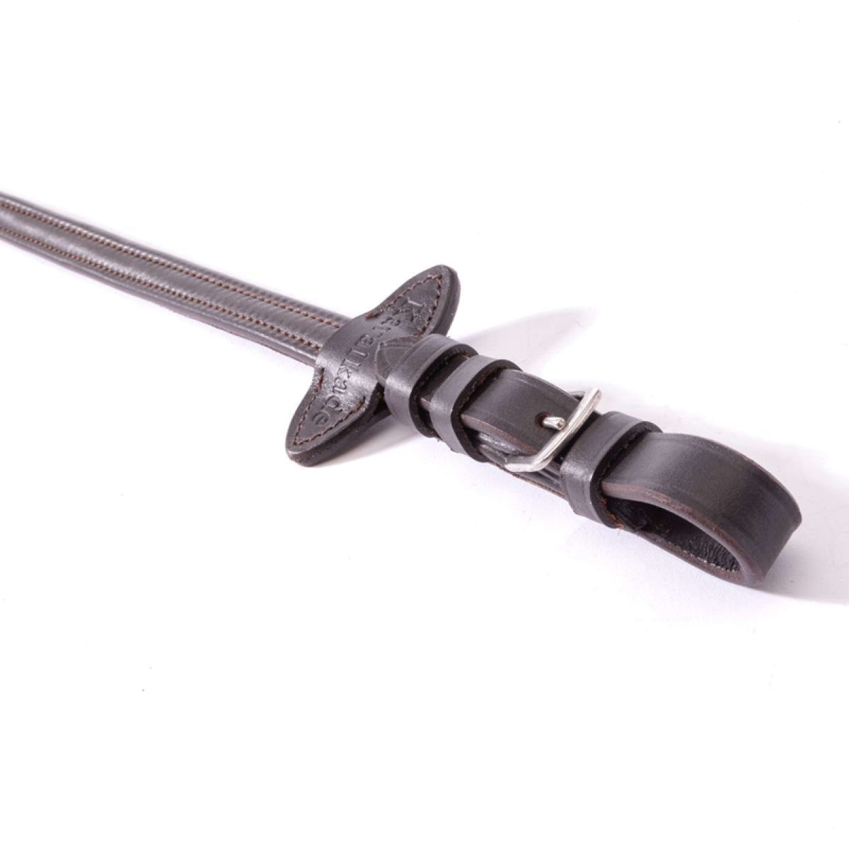 Kavalkade Rênes Cuir Doux Étroit Marron