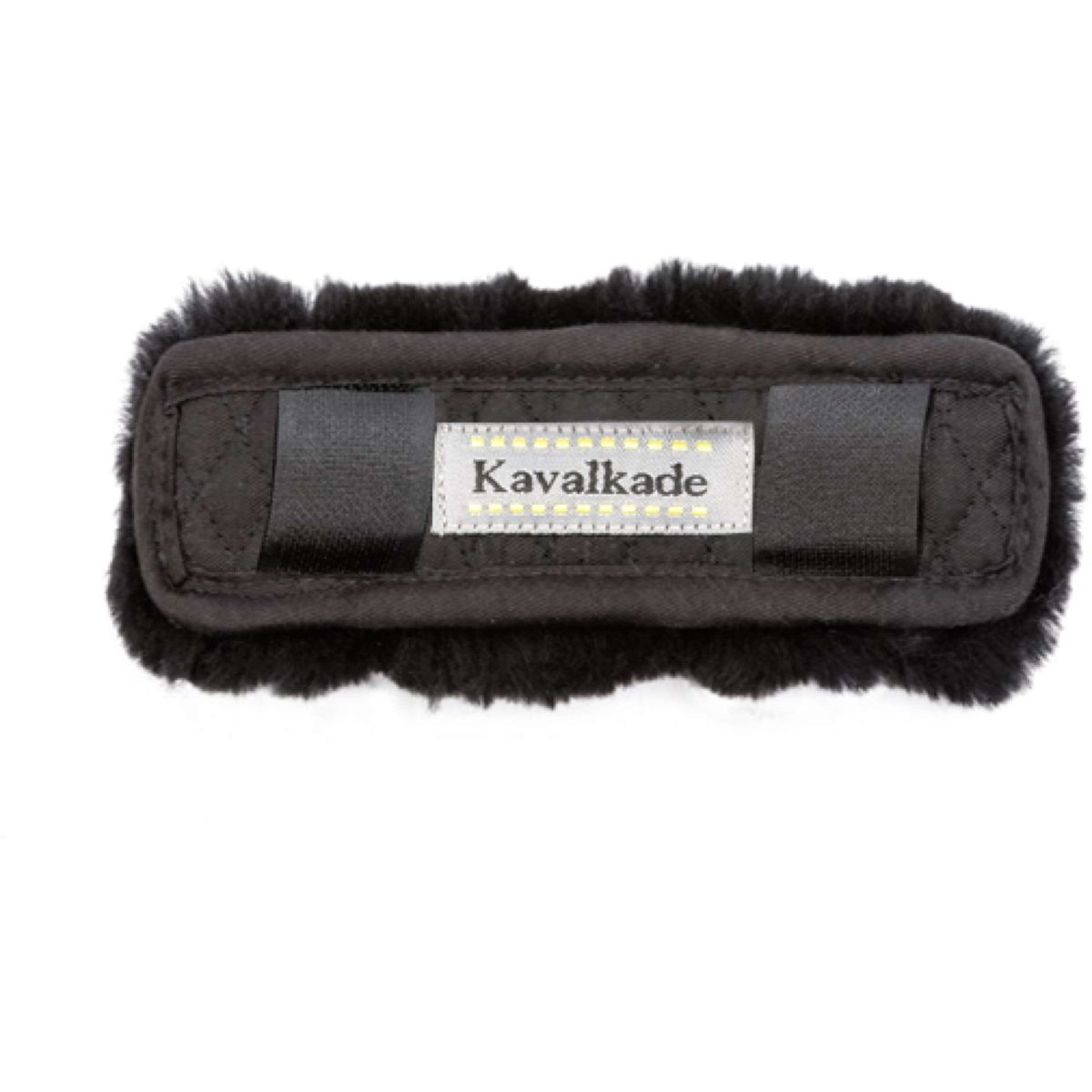 Kavalkade Tête et Nez Tapis Peau d'Agneau Noir