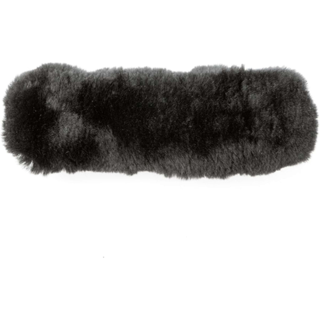 Kavalkade Tête et Nez Tapis Peau d'Agneau Noir