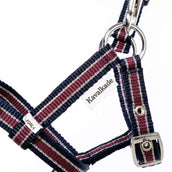 Kavalkade Licol Foal/Yearling Bleu marine/Bordeaux/Argent