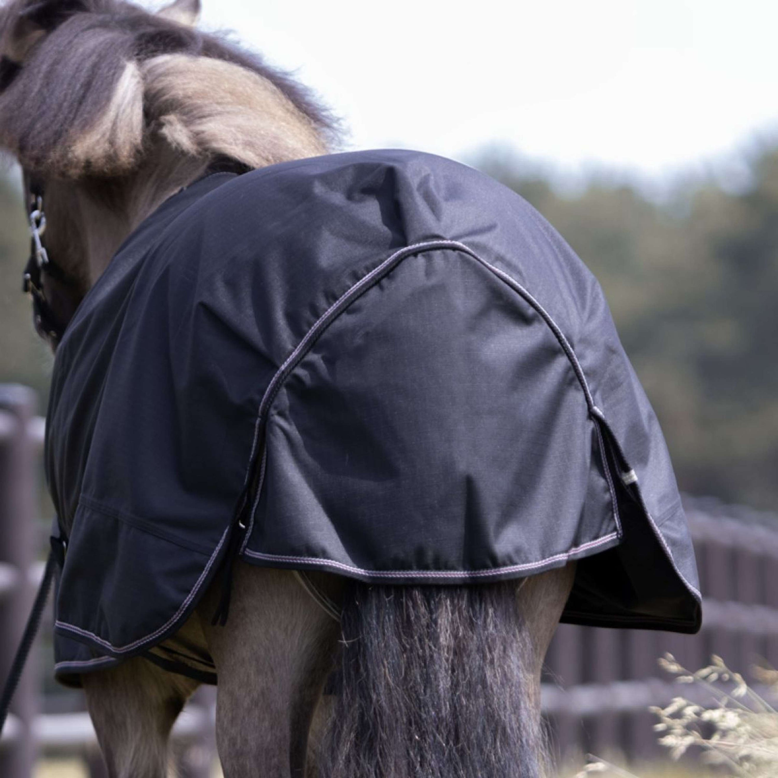 Kavalkade Couverture d'Extérieur Iceland 50g Noir/Noir/Bordeaux/Gris