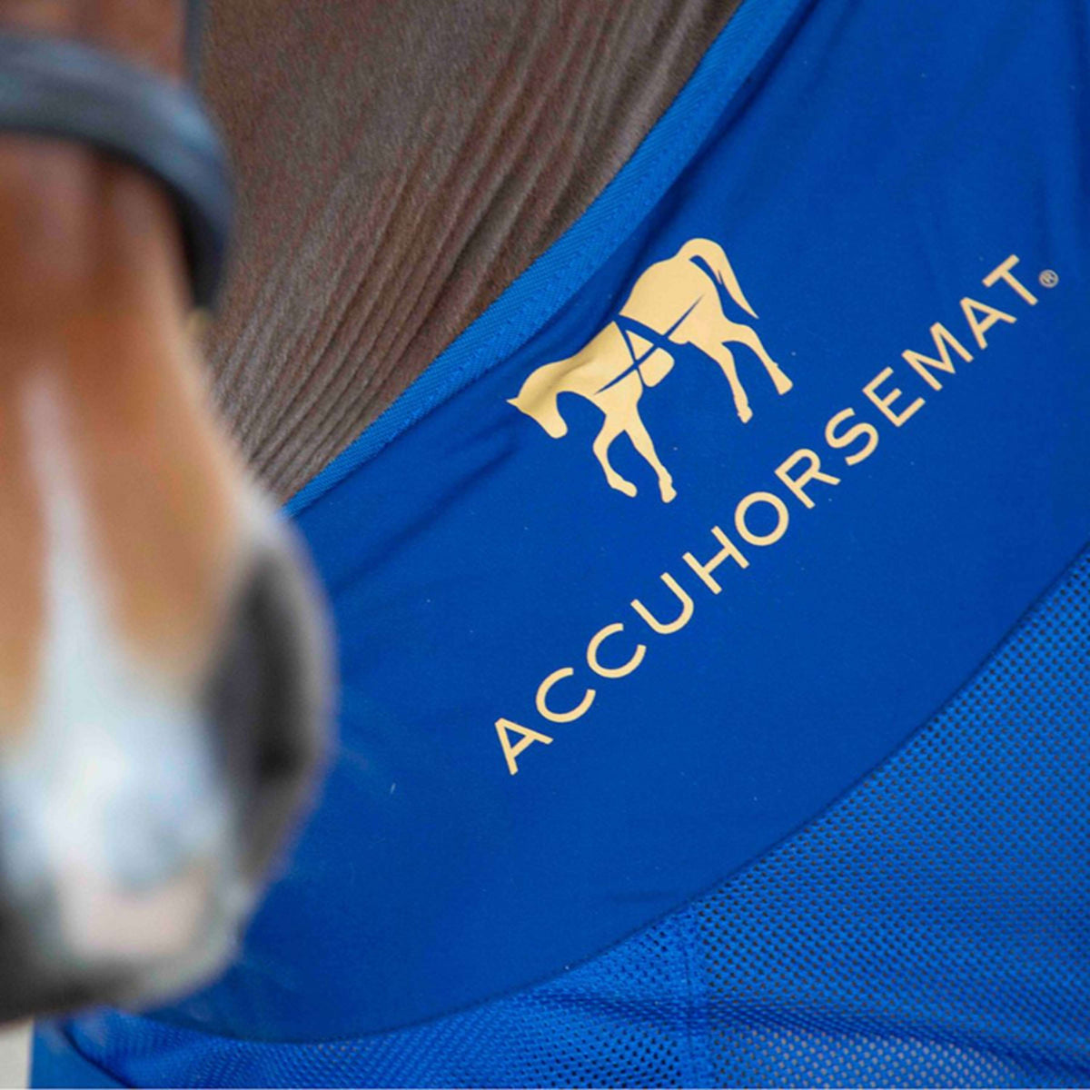 Accuhorsemat Couverture Original avec Tapis d'Accupression Bleu