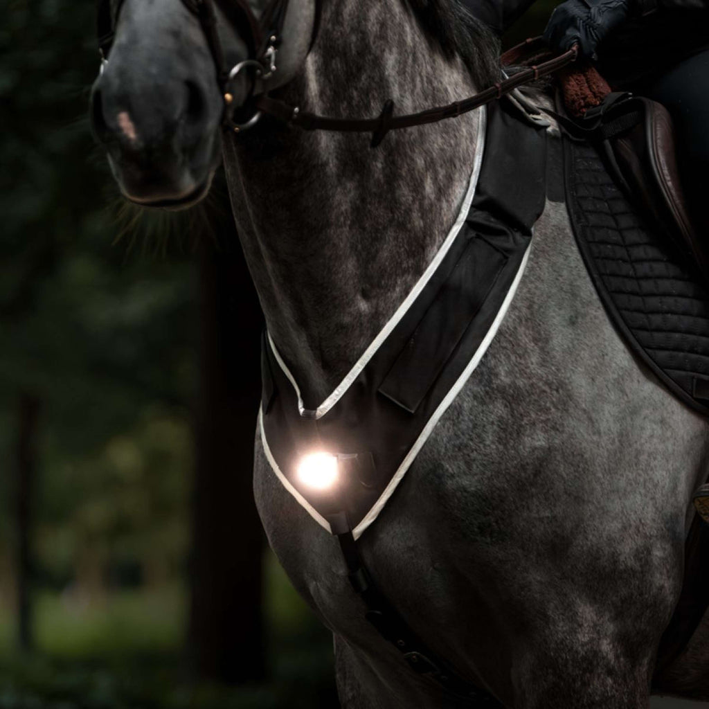 Kavalkade Collier de Chasse Horselight Noir/Gris