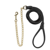 Kentucky Longe de Présentation Leather Chain Noir