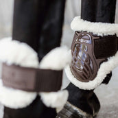 Kentucky Horsewear Protège-Boulets Young Horse Vegan Sheepskin Marron