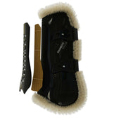 Kentucky Horsewear Protèges-Tendons Bamboo Elastic Vegan Sheepskin Noir