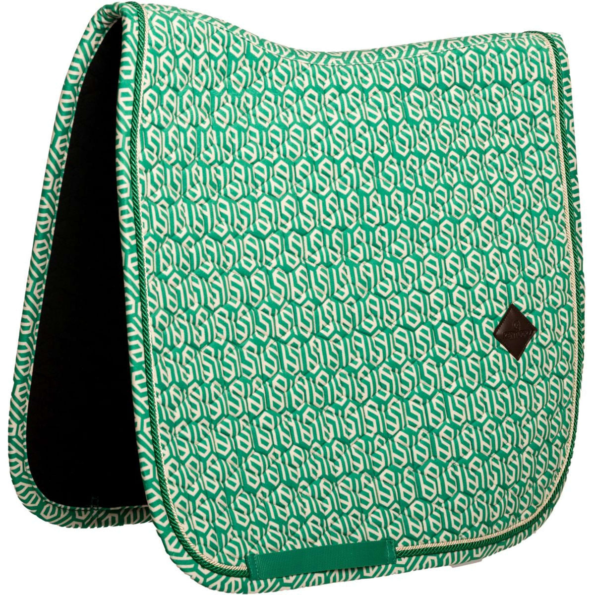 Kentucky Tapis de Selle Velvet Maze Cipher Dressage Blanc/Vert