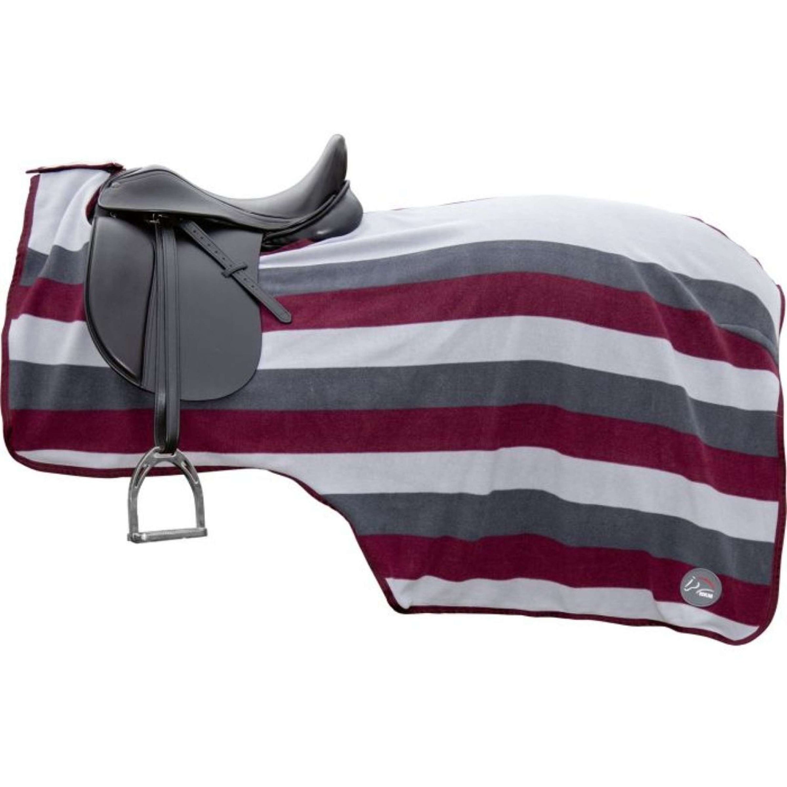 HKM Couvre-reins Professional Gris Foncé/Rouge Vin/Gris Pierre HKM Couvre-reins Professional Gris Foncé/Rouge Vin/Gris Pierre