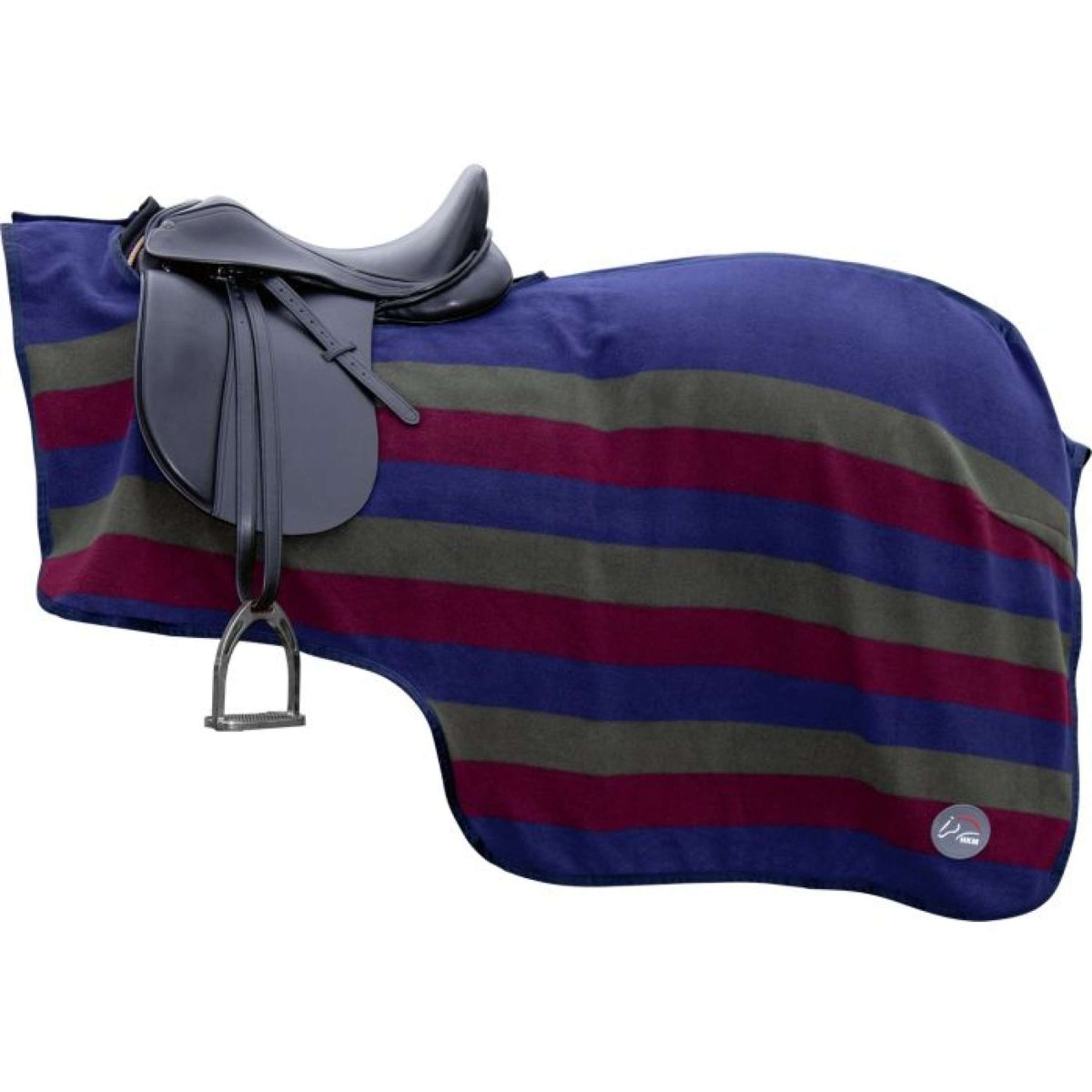 HKM Couvre-reins Professional Vert Foncé/Vin Rouge/Bleu Foncé HKM Couvre-reins Professional Vert Foncé/Vin Rouge/Bleu Foncé
