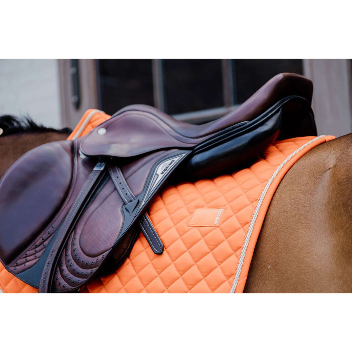 Kentucky Tapis de Selle Diamond Rope Dressage Orange