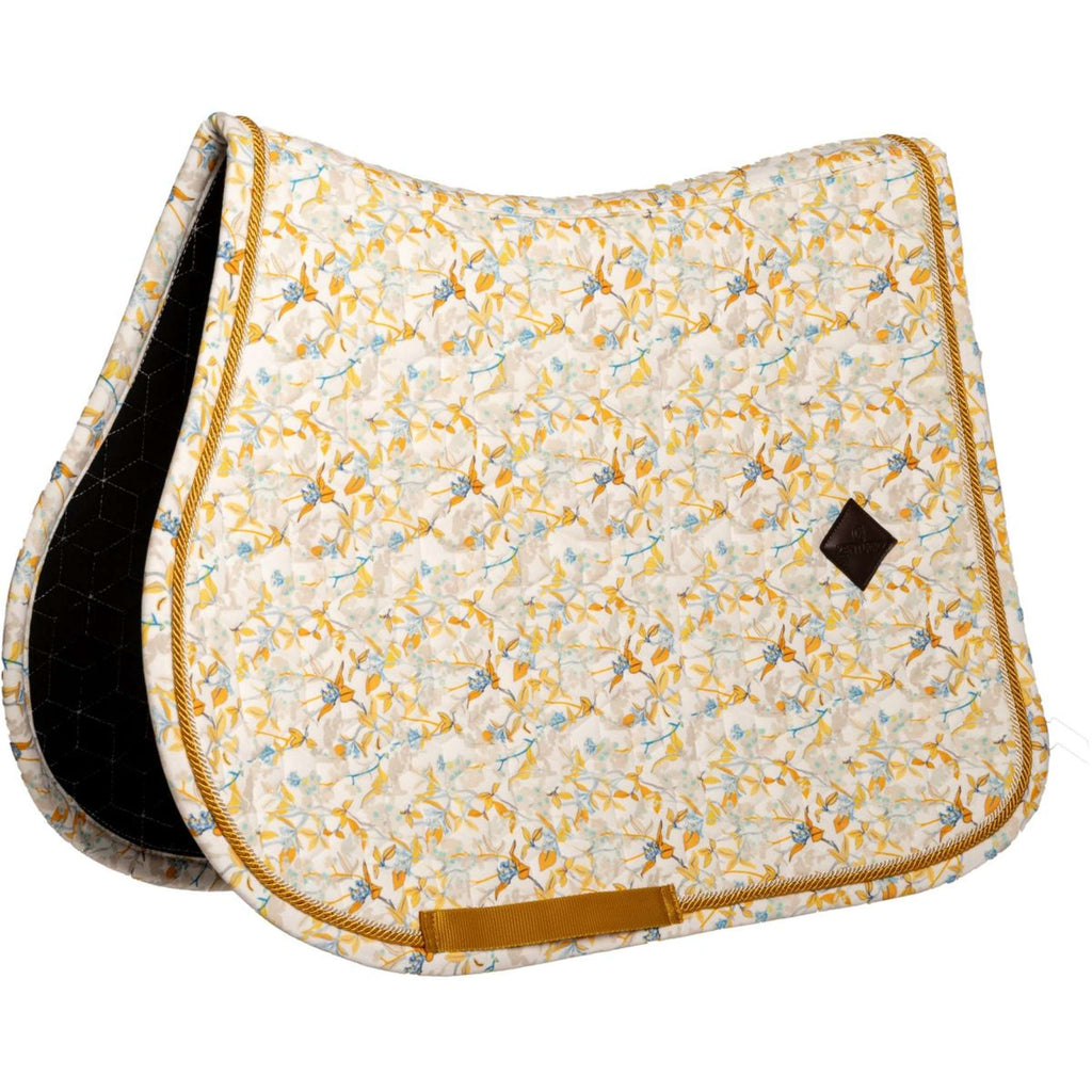 Kentucky Tapis de Selle Velvet Spring Leaves Whispers de Saut Marron/Blanc