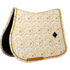 Kentucky Tapis de Selle Velvet Spring Leaves Whispers de Saut Marron/Blanc