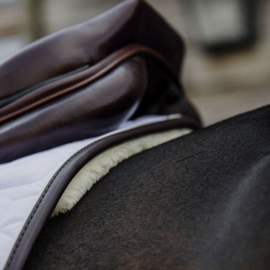 Kentucky Tapis de Selle Skin Friendly de Saut Blanc