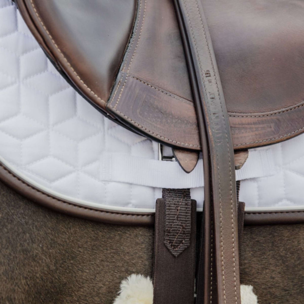 Kentucky Tapis de Selle Skin Friendly de Saut Blanc