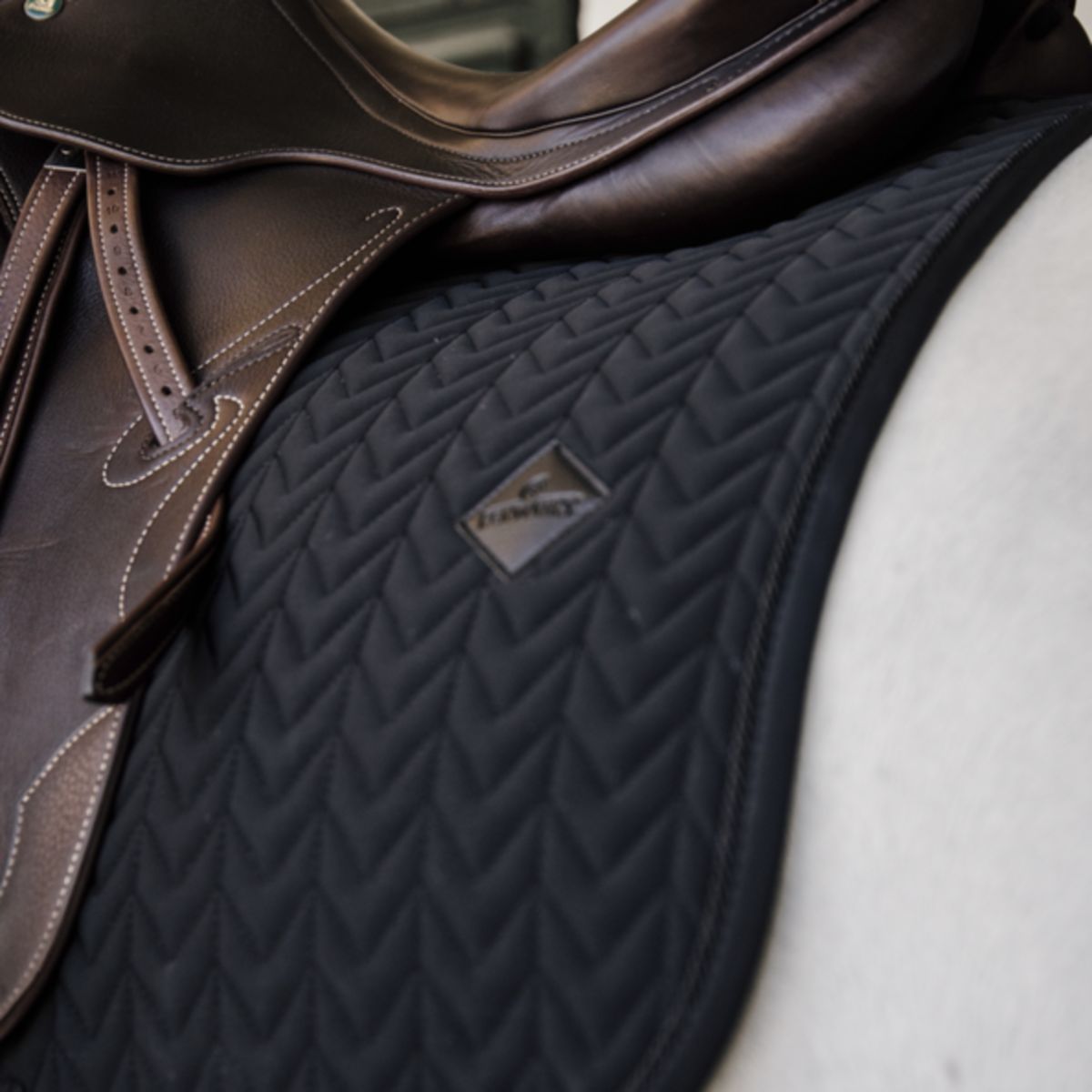 Kentucky Horsewear Tapis de Selle Fishbone Dressur Noir
