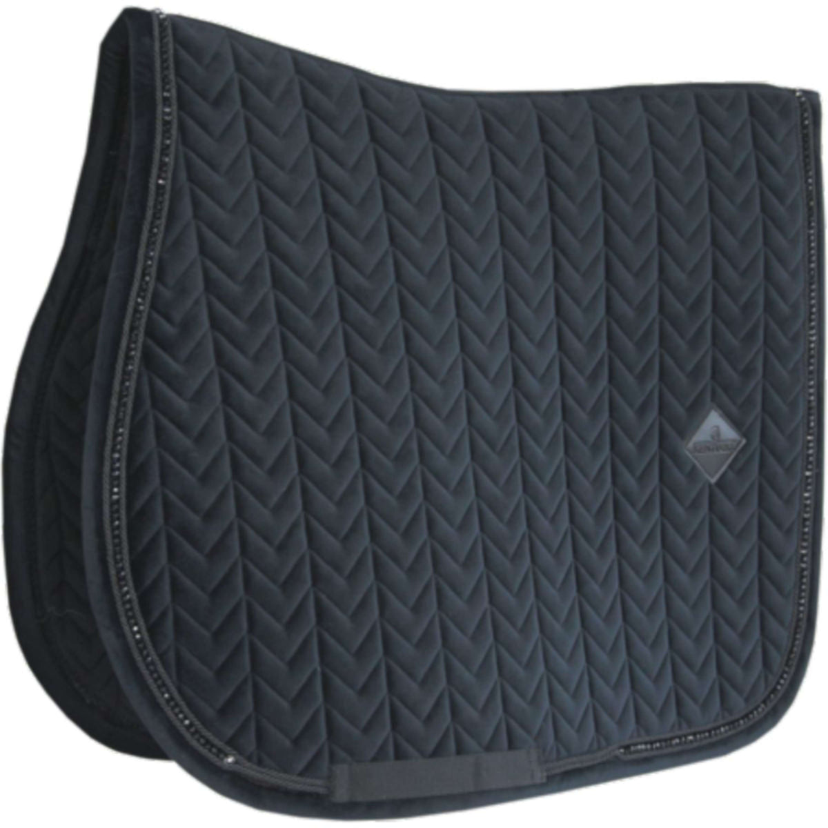 Kentucky Tapis de Selle velours Pearls Dressage Noir