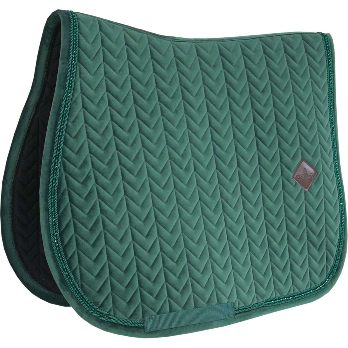 Tapis de selle FULL - Vert sapin - Velours - Saut d'obstacles KENTUCKY Tapis de selle FULL - Vert sapin - Velours - Saut d'obstacles KENTUCKY