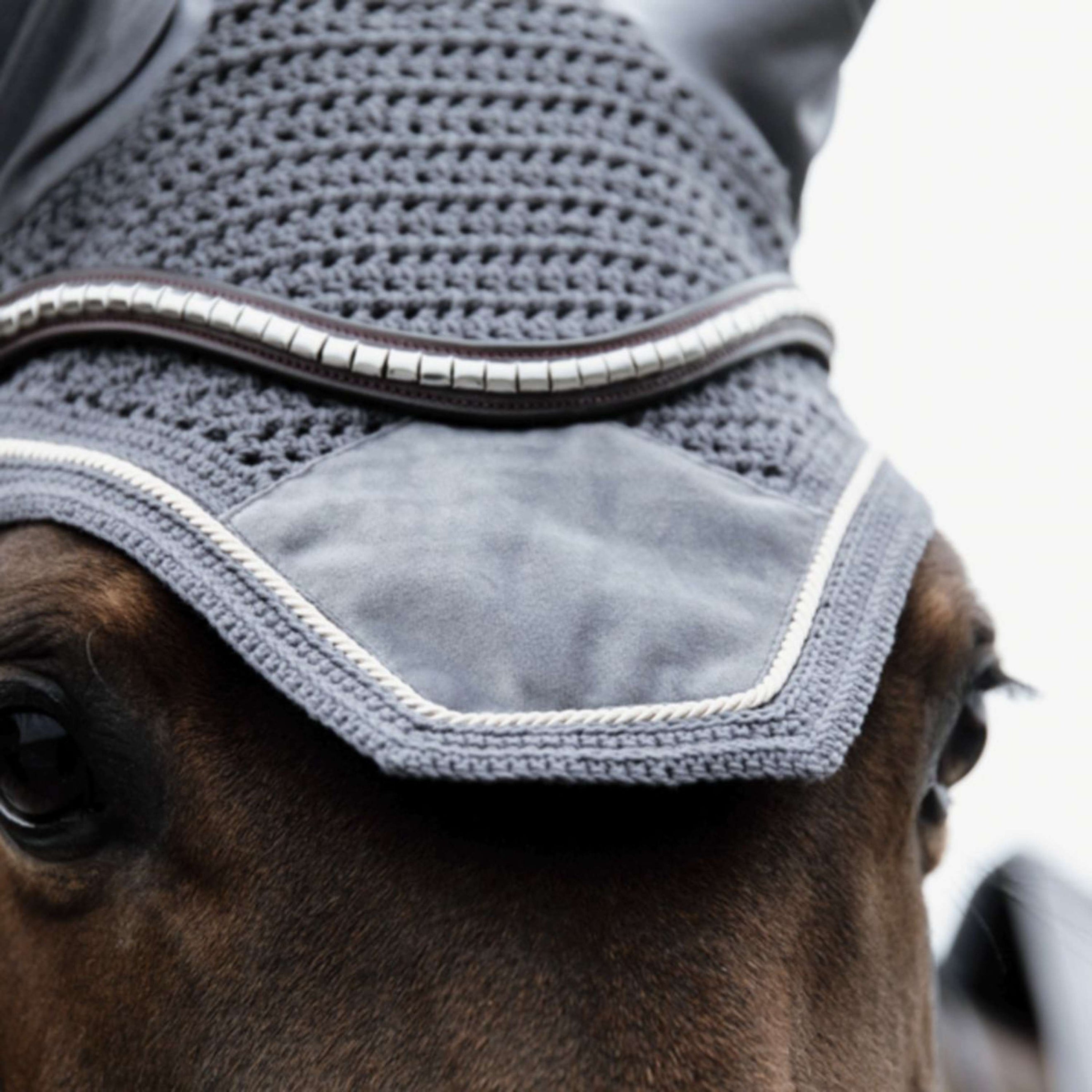 Kentucky Bonnet Anti-Mouches Wellington Basic velours Gris Kentucky Bonnet Anti-Mouches Wellington Basic velours Gris