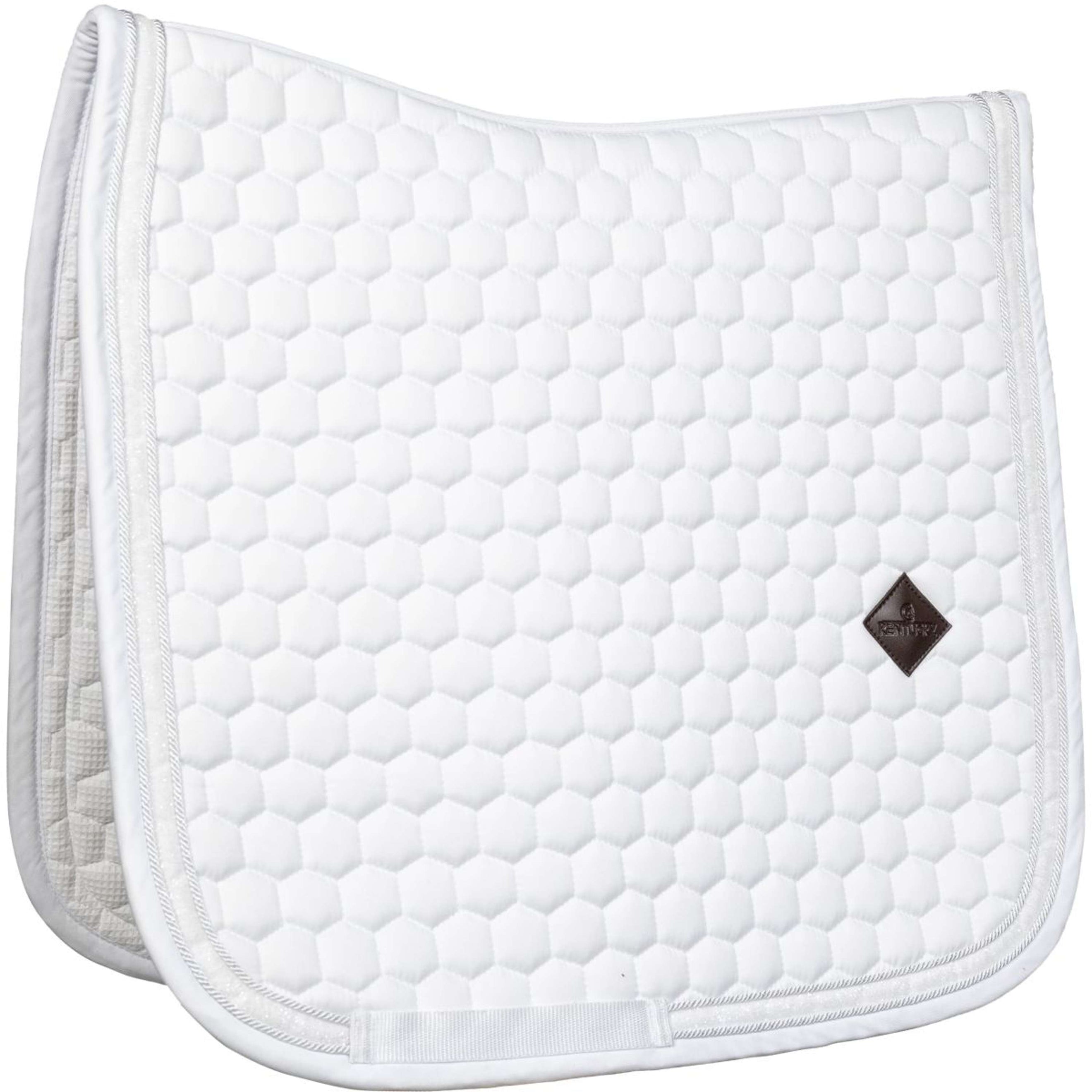 Kentucky Horsewear Tapis de Selle Glitter Dressage Blanc/Blanc Kentucky Horsewear Tapis de Selle Glitter Dressage Blanc/Blanc