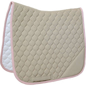 Kentucky Horsewear Tapis de Selle Softshell Onion Quilt Dressage Beige/Vieux Rose