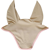 Kentucky Horsewear Bonnet Anti-Mouches Wellington Softshell Beige/Vieux Rose