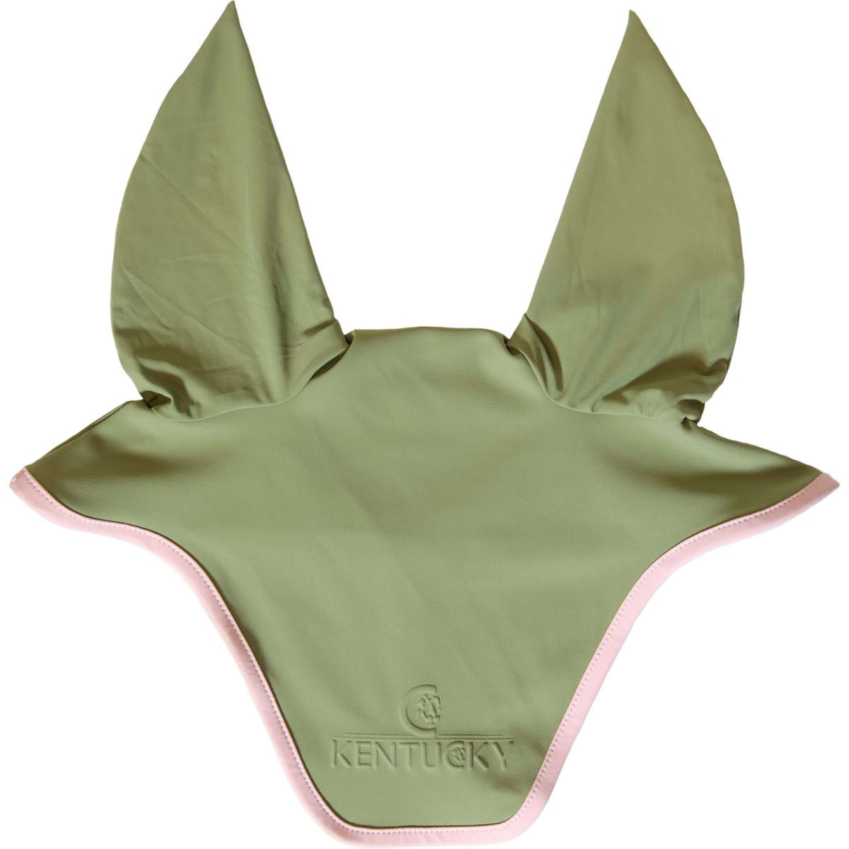 Kentucky Horsewear Bonnet Anti-Mouches Wellington Softshell Kaki/Vieux Rose