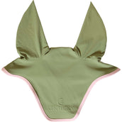 Kentucky Horsewear Bonnet Anti-Mouches Wellington Softshell Kaki/Vieux Rose