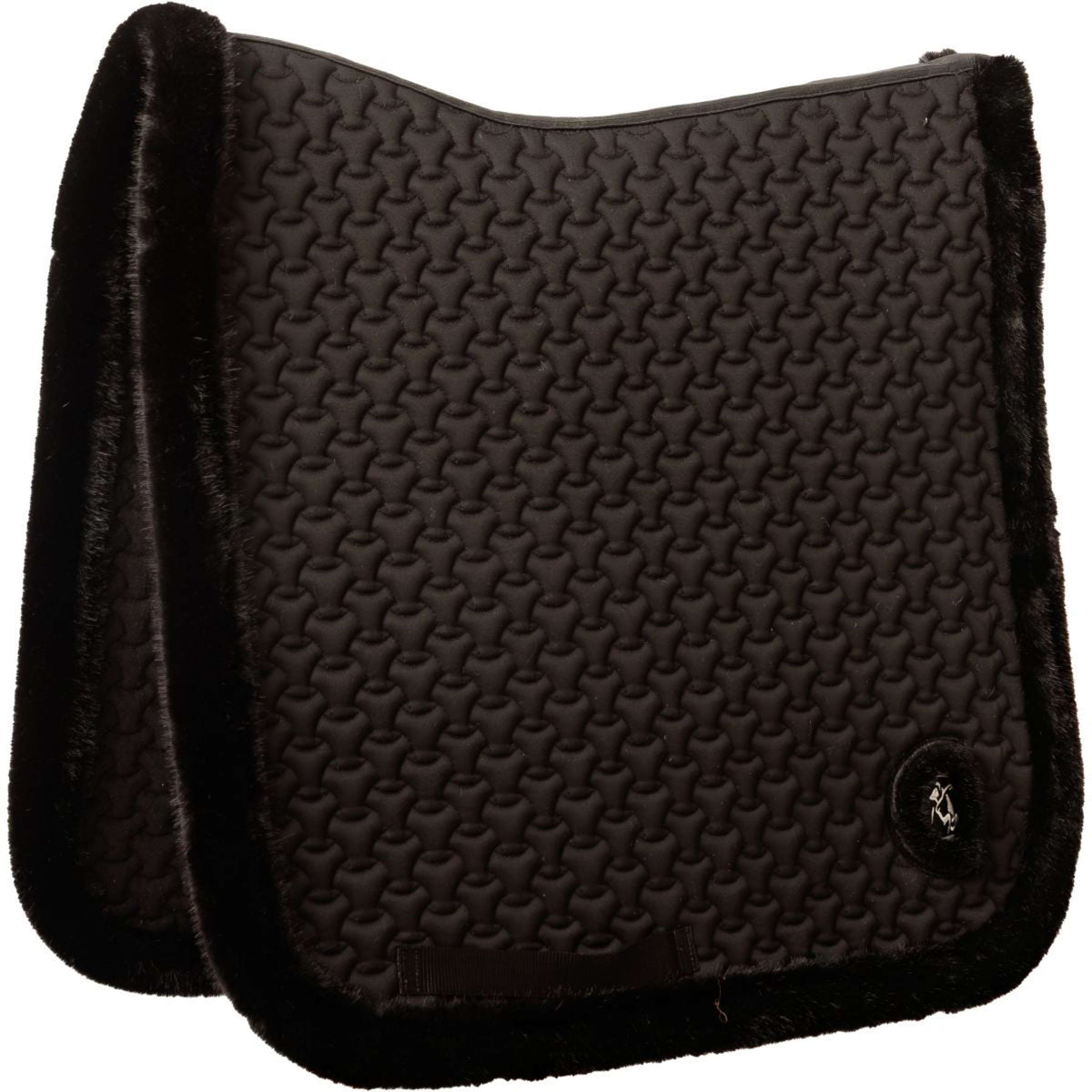 Kentucky Horsewear Tapis de Selle Fake Fur Onion Quilt Dressage Noir