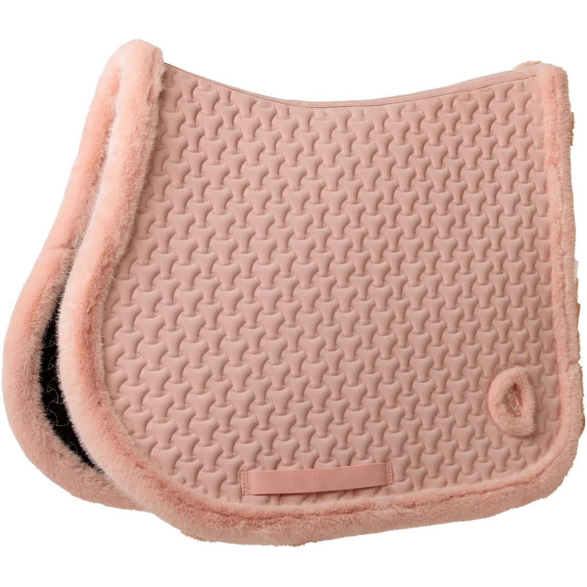 Kentucky Horsewear Tapis de Selle Fake Fur Onion Quilt de Saut Rose Vieux