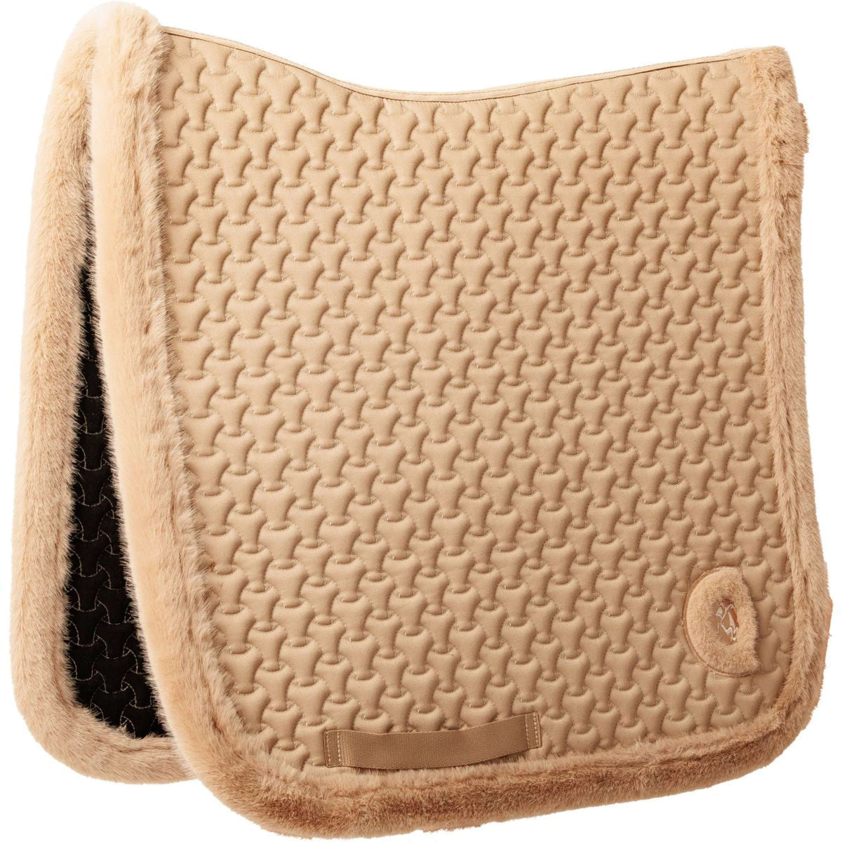 Kentucky Horsewear Tapis de Selle Fake Fur Onion Quilt Dressage Beige