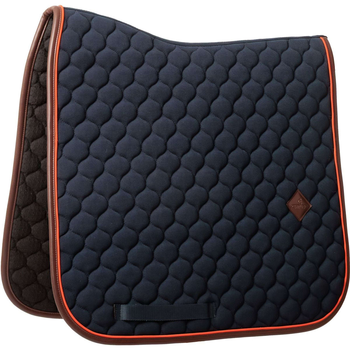 Kentucky Horsewear Tapis de Selle Onion Quilt Leather Neon Dressage Marin