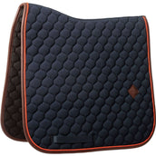 Kentucky Horsewear Tapis de Selle Onion Quilt Leather Neon Dressage Marin