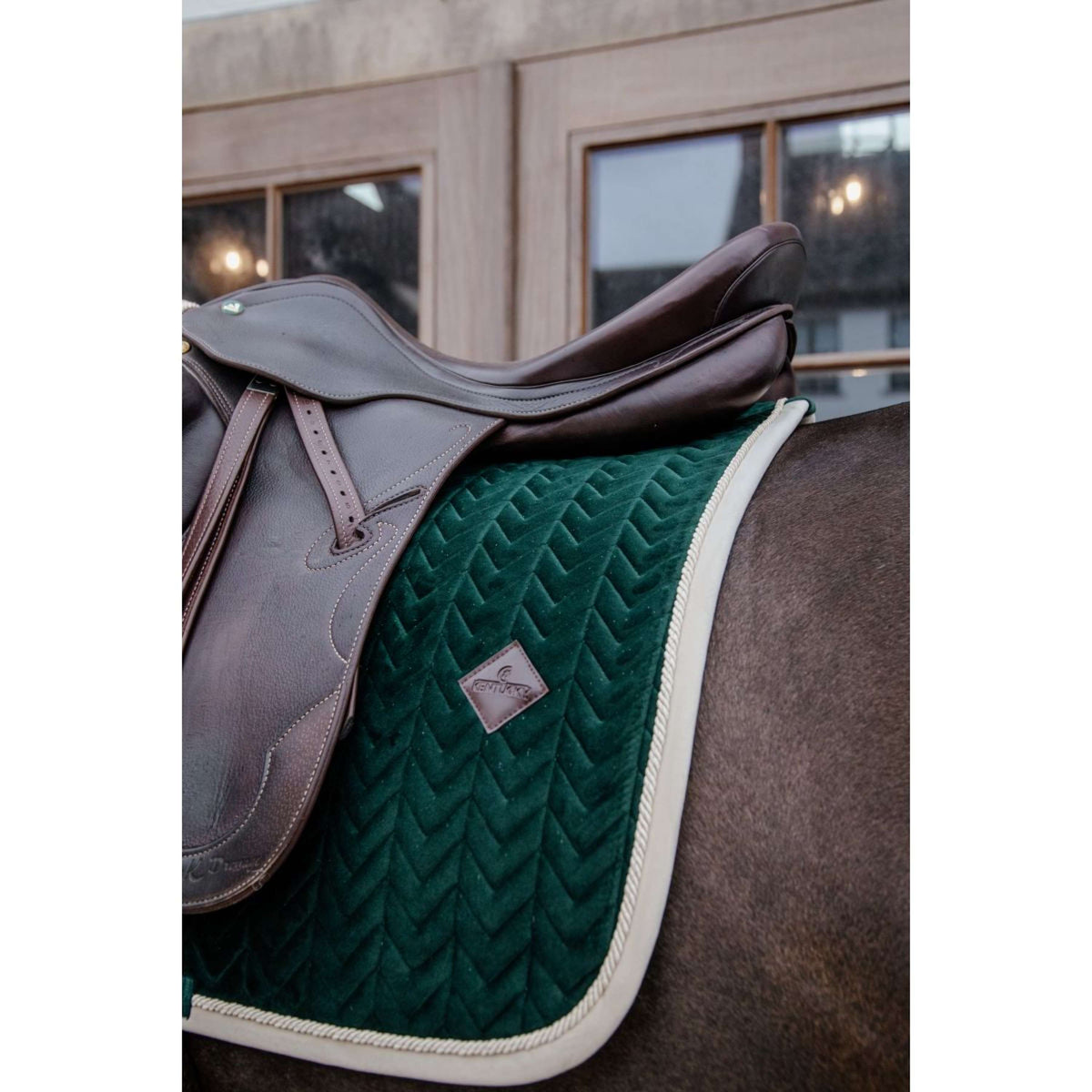 Kentucky Tapis de Selle de Dressage Classic Contraste Pine Green