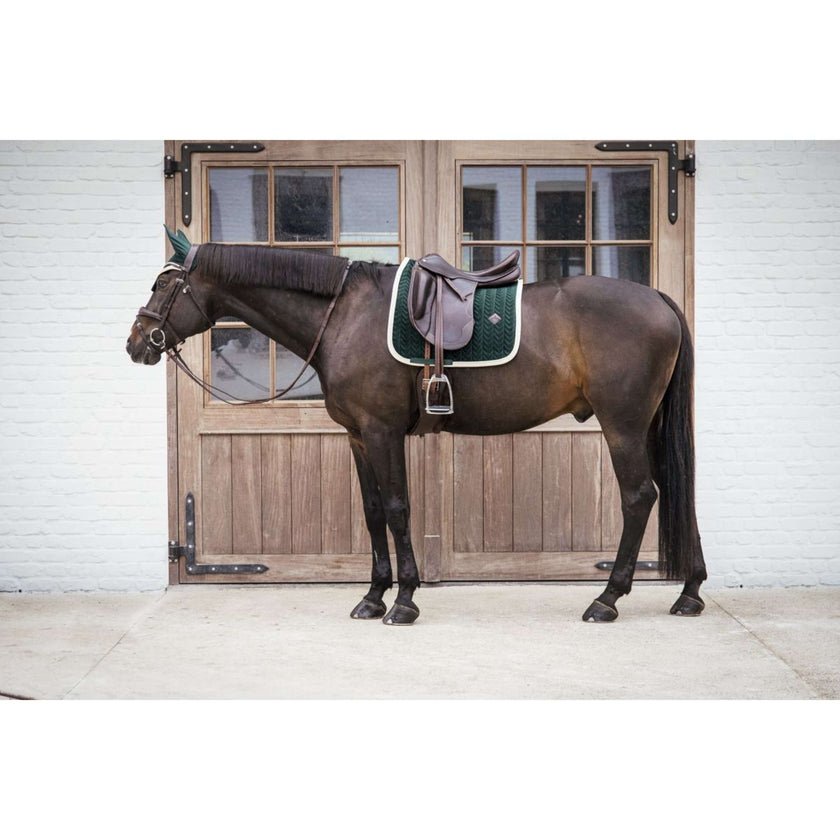 Kentucky Tapis de Selle de Dressage Classic Contraste Pine Green