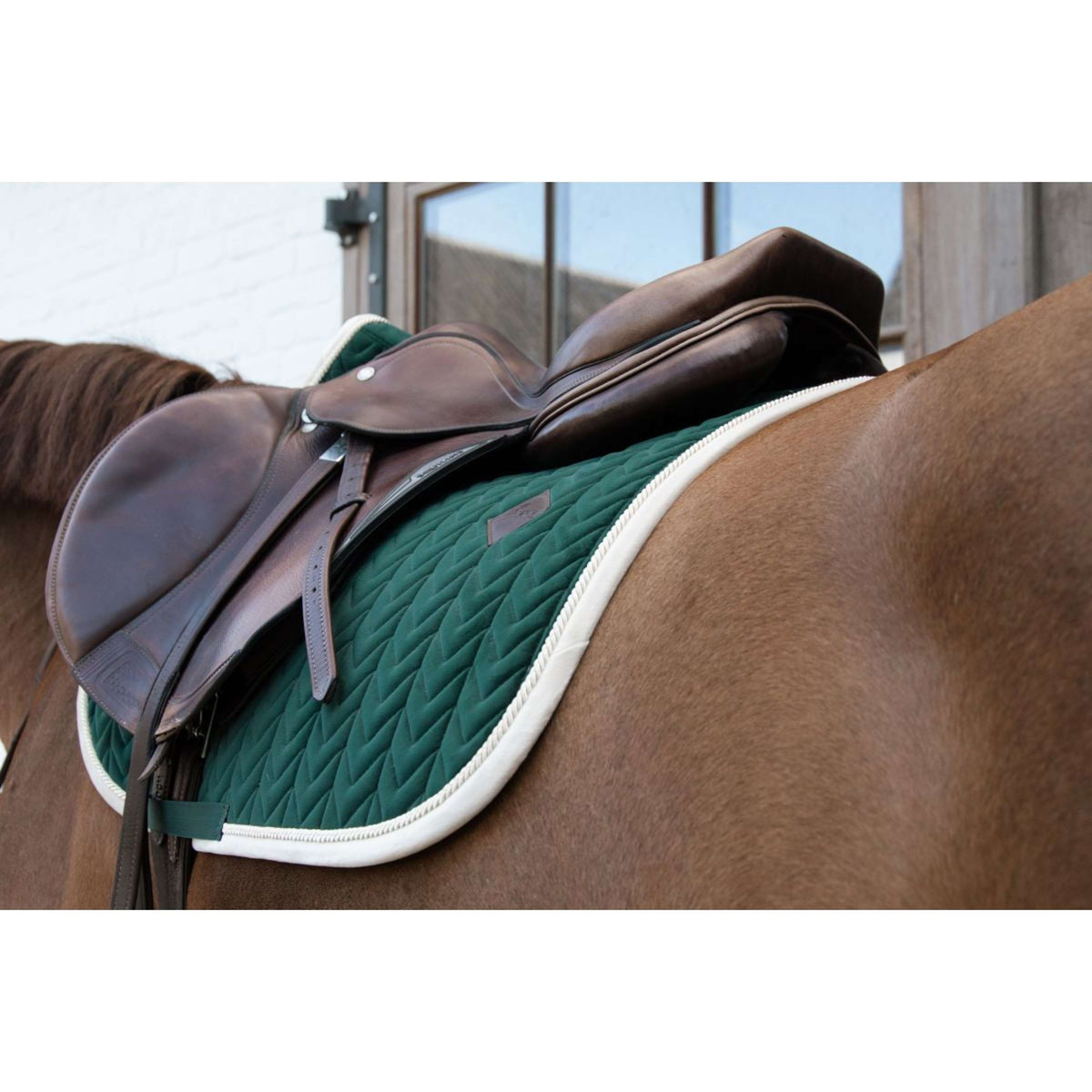 Kentucky Tapis de Selle de Saut Classic Contraste Pine Green