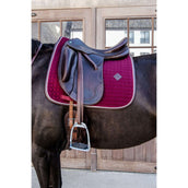 Kentucky Tapis de Selle de Dressage Classic Cuir Bordeaux