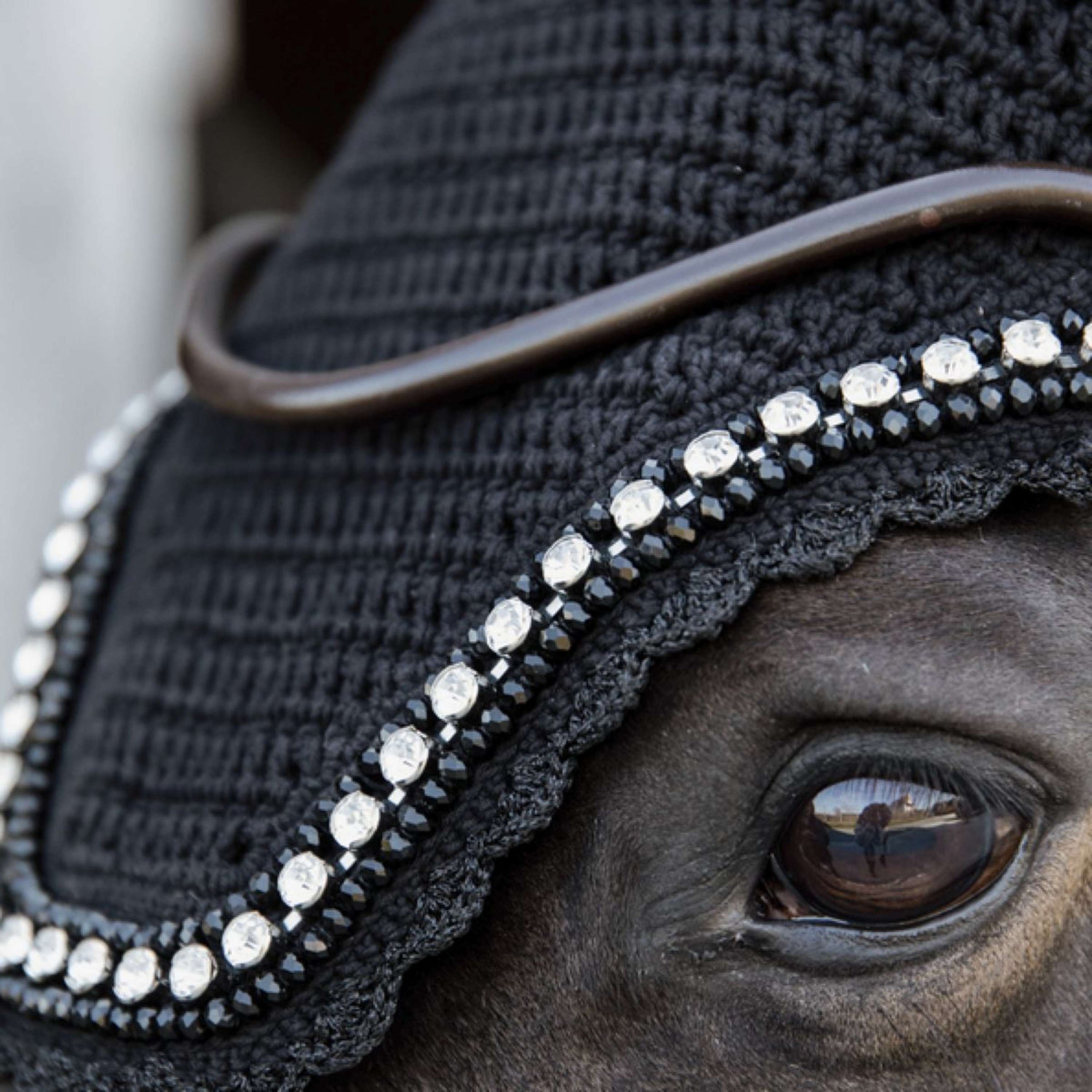 Kentucky Bonnet Anti-Mouches Wellington Big Stone & Pearl Noir Kentucky Bonnet Anti-Mouches Wellington Big Stone & Pearl Noir