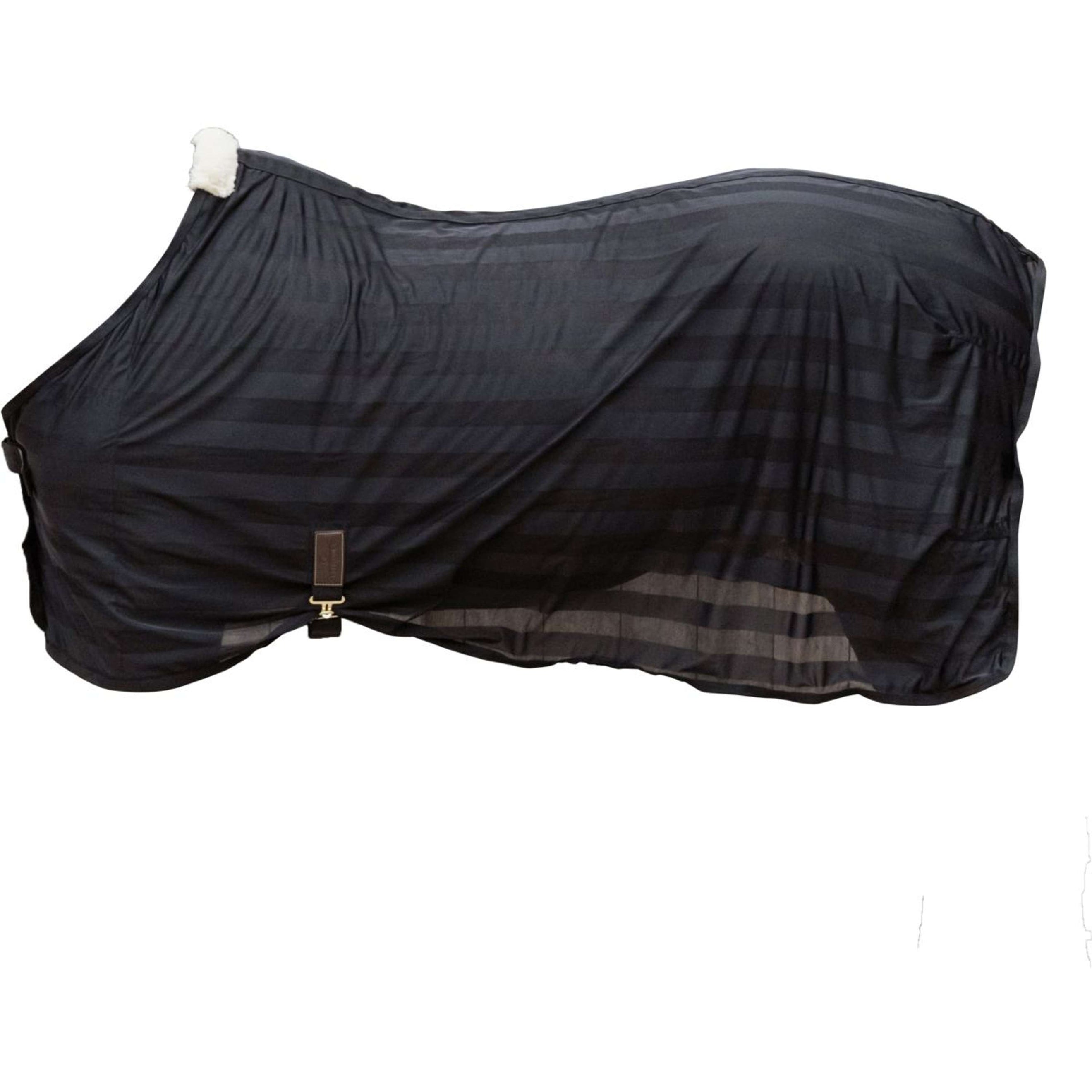 Kentucky Horsewear Couverture Anti-Mouches Light Striped Mesh Noir
