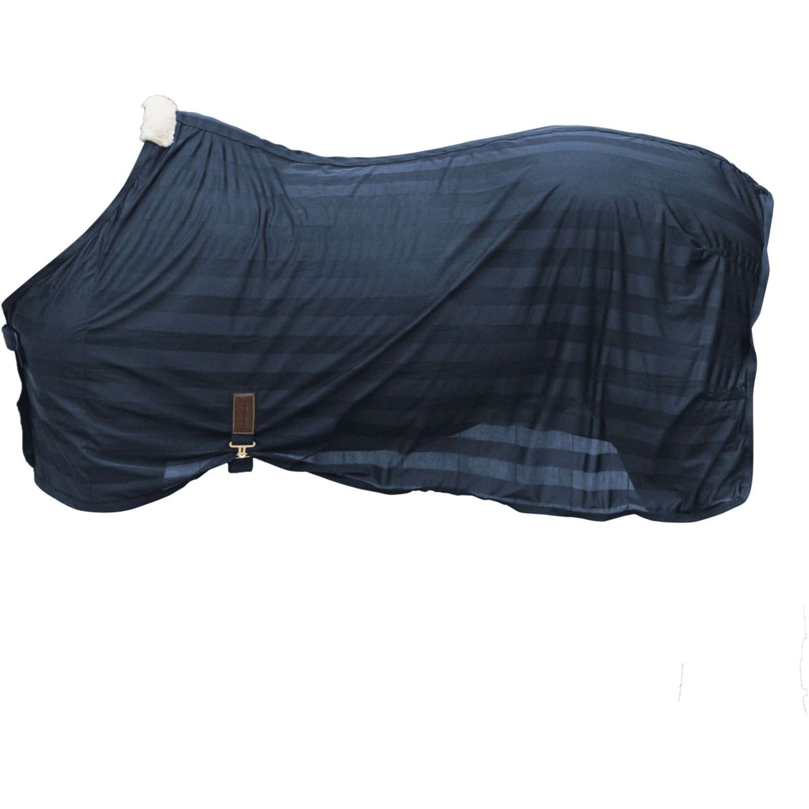 Kentucky Horsewear Couverture Anti-Mouches Light Striped Mesh Marin