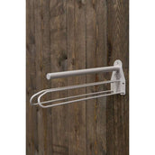 Kentucky Porte-Selle Metal avec Tapis de Selle Support Steel Gris