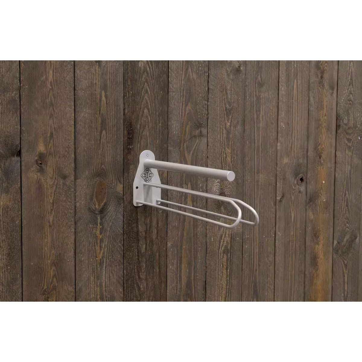 Kentucky Porte-Selle Metal avec Tapis de Selle Support Steel Gris