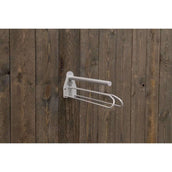 Kentucky Porte-Selle Metal avec Tapis de Selle Support Steel Gris