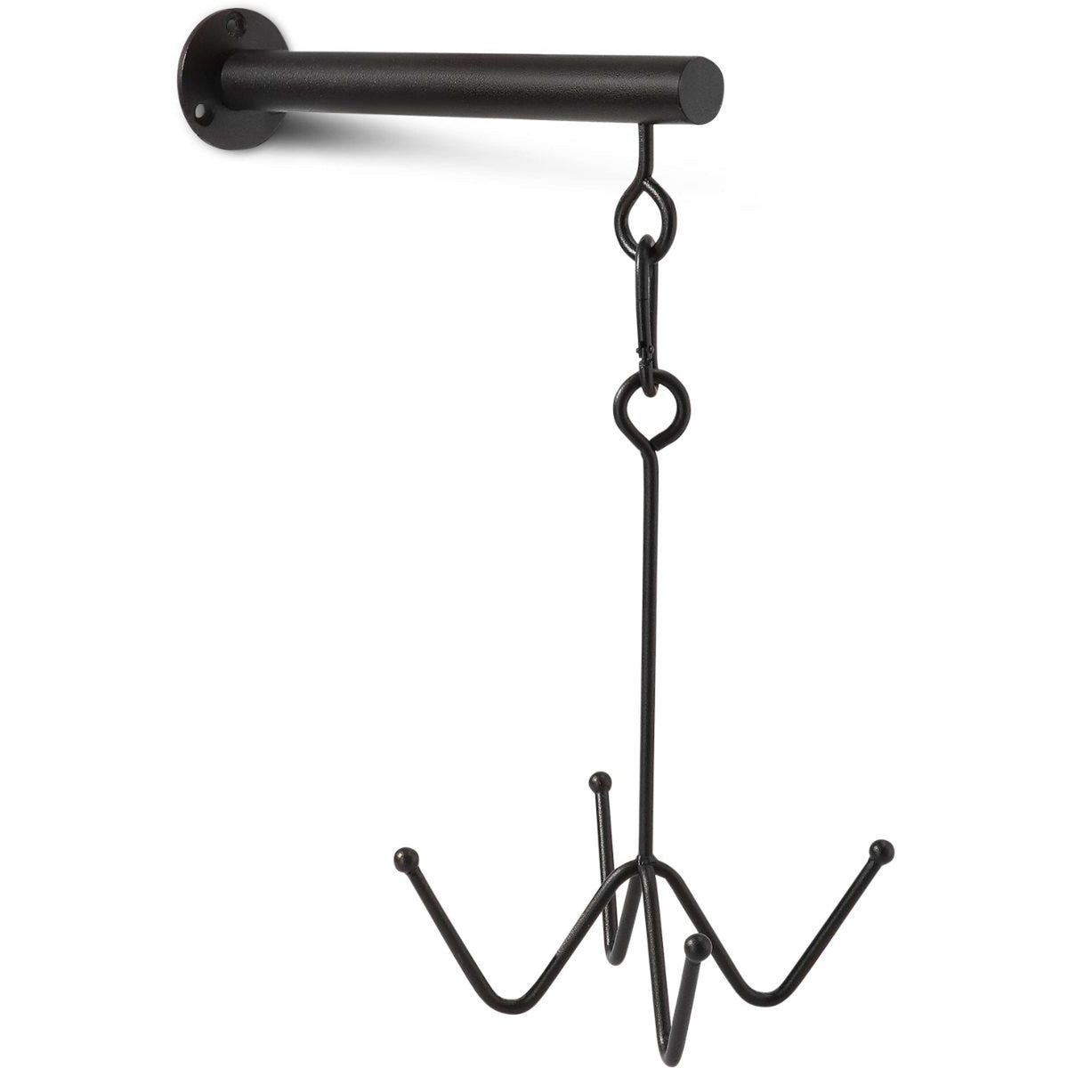 Kentucky Horsewear Porte Bride 4 Montage mural Noir