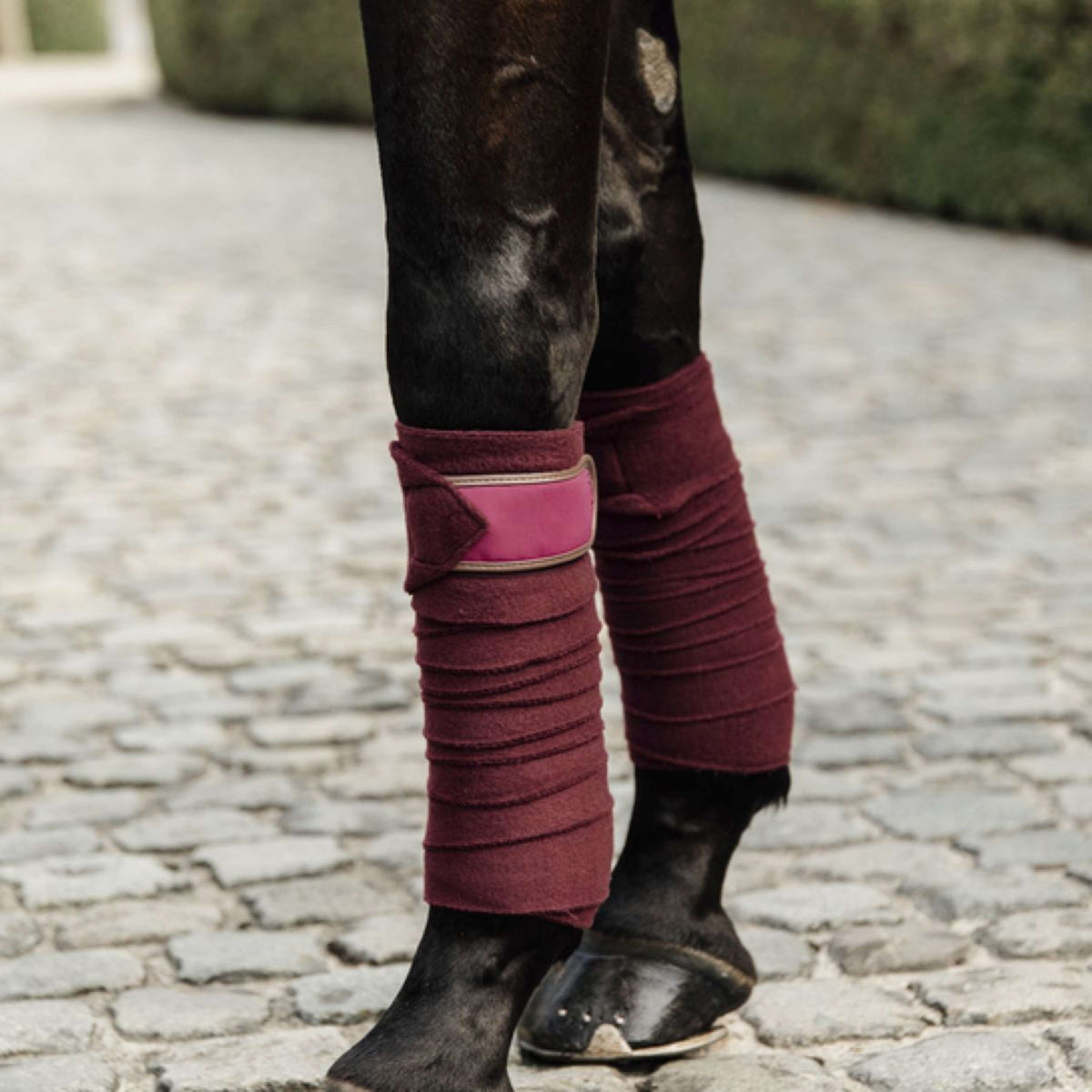 Kentucky Horsewear Bandages Fleece Polaire Bordeaux