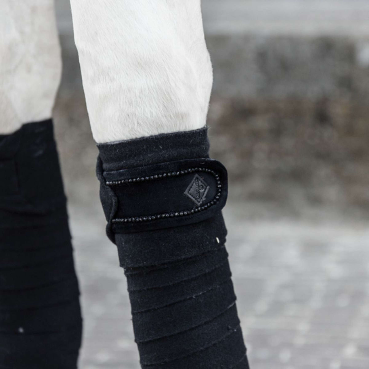 Kentucky Bandages Polar Fleece velours Pearls Noir