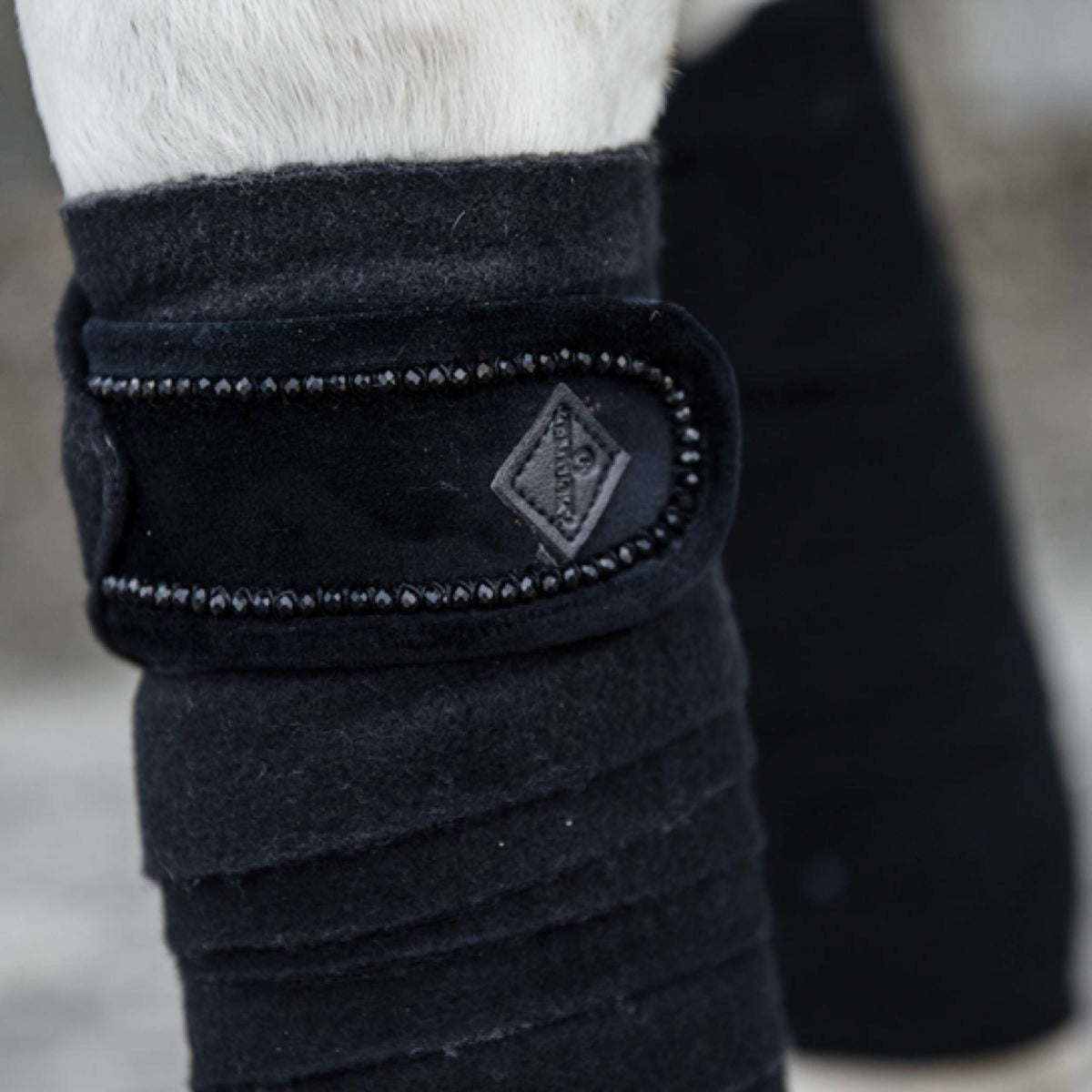 Kentucky Bandages Polar Fleece velours Pearls Noir