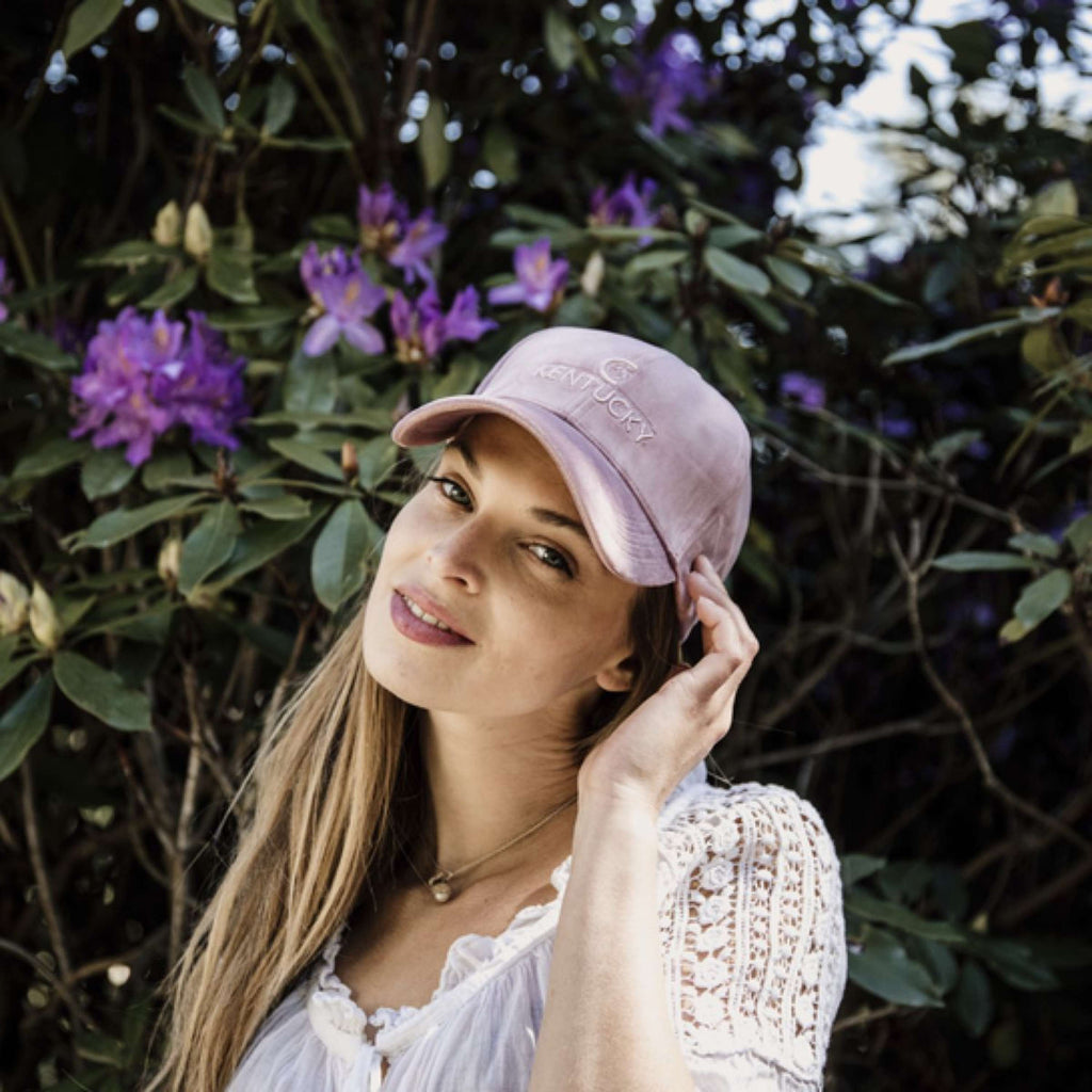 Kentucky Casquette velours Rose Vieux