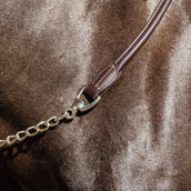 Kentucky Longe de Présentation Leather Chain Marron