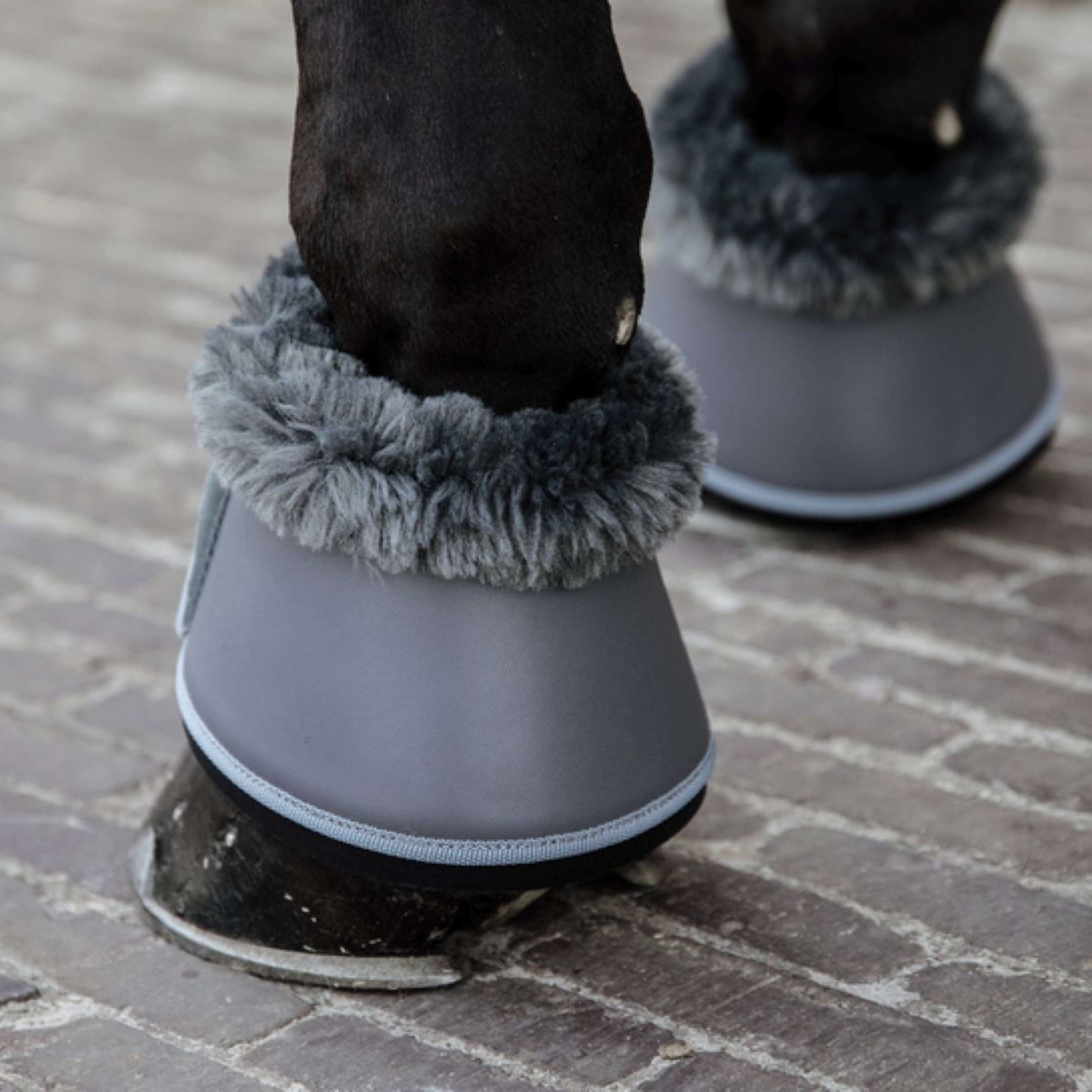 Kentucky Horsewear Cloches d'Obstacles Sheepskin Leather Gris/gris Kentucky Horsewear Cloches d'Obstacles Sheepskin Leather Gris/gris